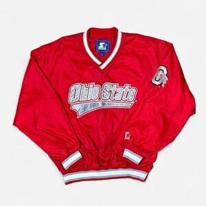 Vintage 90s starter ohio state Buckeyes lightweight windbreaker pullover
